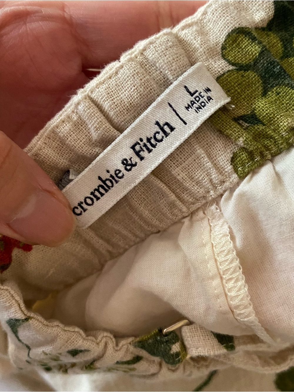 Linen Blend Fruit Print Mini Skort Dress - Picture 4 of 6